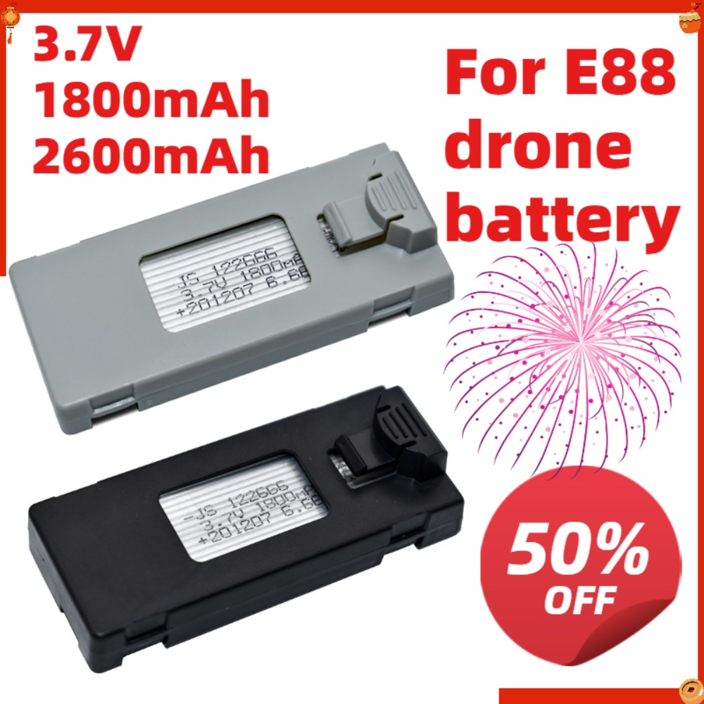 Rc Drone E88 - Аккумулятор для дрона 3.7V 1800mAh 2600mAh,