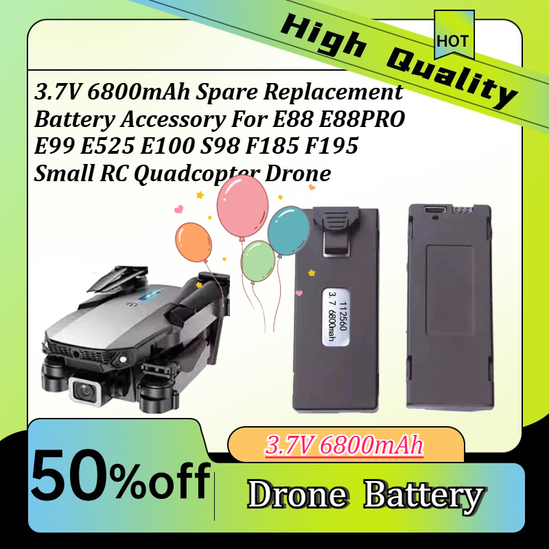 Rc Drone E88 - Запасная сменная батарея 3,7 В, 6800