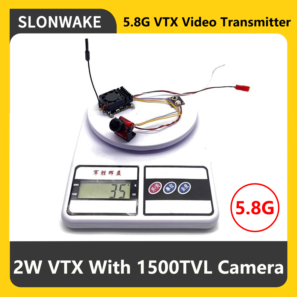 Drone Rc Receiver And Transmitter - SLONWAKE 5.8G 2000мВт FPV VTX передатчик