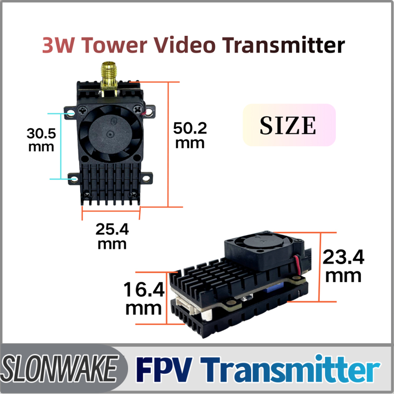 Drone Rc Receiver And Transmitter - SLONWAKE 5,8G 3000 МВт Модуль передачи