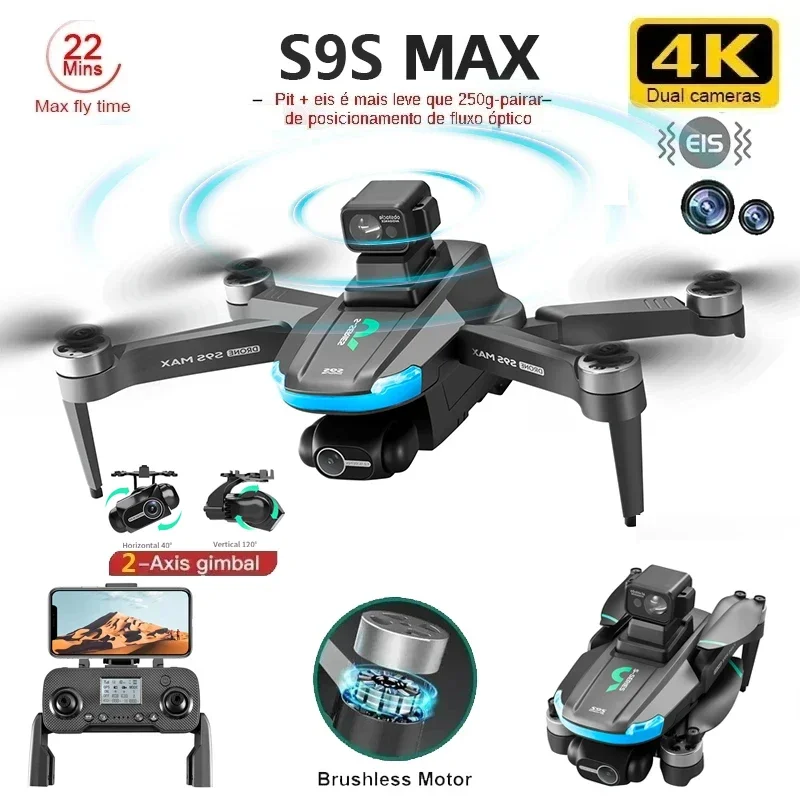 НОВЫЙ S9S MAX MINI Drone 4K 2- – обзор и цена Nano Quad Fpv