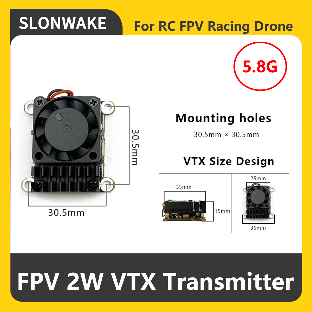 SLONWAKE 5.8G 2000мВт FPV VTX  – обзор и цена Drone Rc Receiver And Transmitter